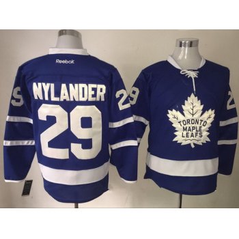 Men's Toronto Maple Leafs #29 William Nylander Royal Blue 2016-17 Home 100TH Anniversary Stitched Reebok Hockey Jersey