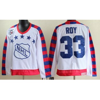 NHL 1992 All-Star #33 Patrick Roy White 75TH Throwback CCM Jersey