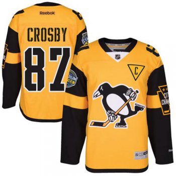 Penguins #87 Sidney Crosby Black 2017 Stadium Series Stitched NHL Jersey