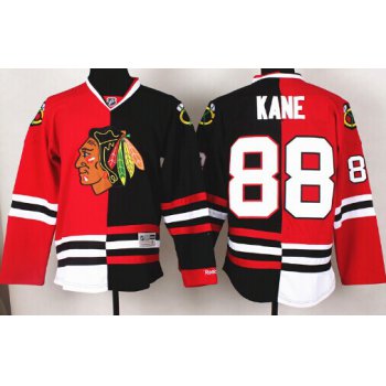 Chicago Blackhawks #88 Patrick Kane Red/Black Two Tone Jersey