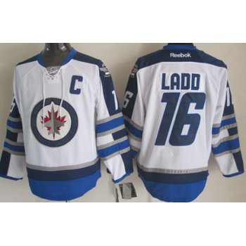 Winnipeg Jets #16 Andrew Ladd White Jersey