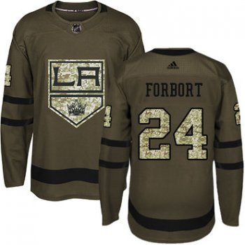 Adidas Kings #24 Derek Forbort Green Salute to Service Stitched NHL Jersey
