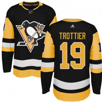 Adidas Pittsburgh Penguins #19 Bryan Trottier Black Alternate Authentic Stitched NHL Jersey