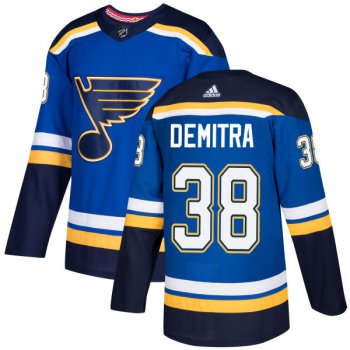 Men's Adidas St. Louis Blues #38 Pavol Demitra Blue Home Authentic Stitched NHL Jersey