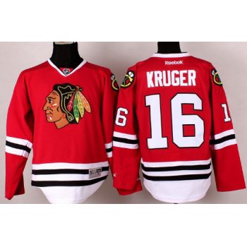 Chicago Blackhawks #16 Marcus Kruger Red Jersey
