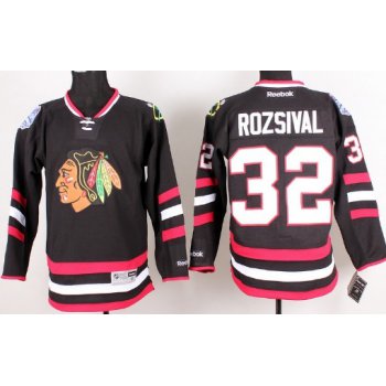 Chicago Blackhawks #32 Michal Rozsival 2014 Stadium Series Black Jersey