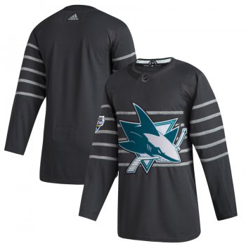 Men's San Jose Sharks Blank Gray 2020 NHL All-Star Game Adidas Jersey