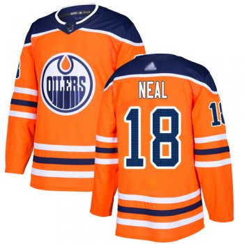Adidas Edmonton Oilers #18 James Neal Orange Home Authentic Stitched NHL Jersey
