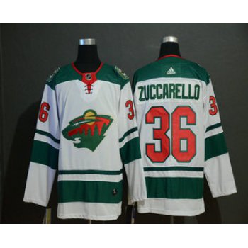 Men's Minnesota Wild #36 Mats Zuccarello Adidas Stitched NHL Jersey