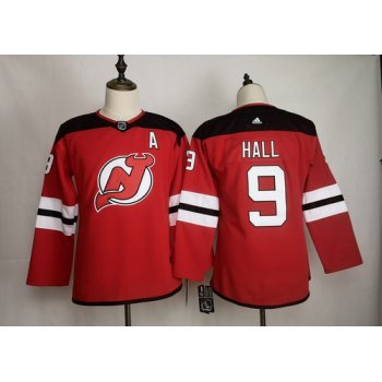 Men's New Jersey Devils 9 Taylor Hall Red Women Adidas Jersey