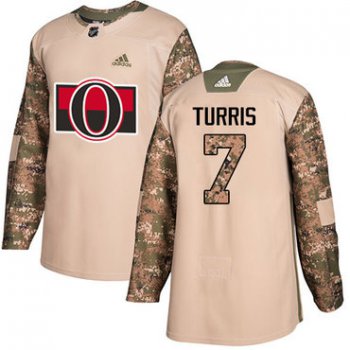 Adidas Senators #7 Kyle Turris Camo Authentic 2017 Veterans Day Stitched NHL Jersey