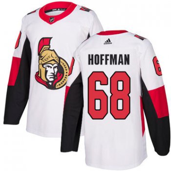Adidas Men's Ottawa Senators #68 Mike Hoffman Authentic White Away NHL Jersey