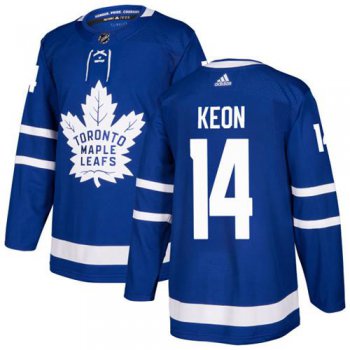 Adidas Toronto Maple Leafs #14 Dave Keon Blue Home Authentic Stitched NHL Jersey