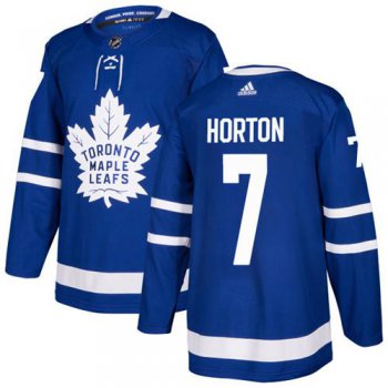 Adidas Toronto Maple Leafs #7 Tim Horton Blue Home Authentic Stitched NHL Jersey