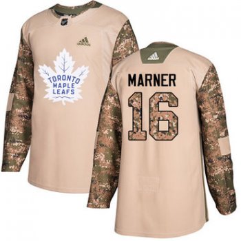 Adidas Maple Leafs #16 Mitchell Marner Camo Authentic 2017 Veterans Day Stitched NHL Jersey