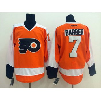 Philadelphia Flyers #7 Bill Barber Orange Jersey