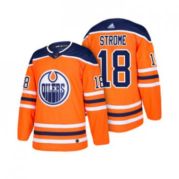 Adidas Edmonton Oilers #18 Ryan Strome Orange Home Authentic Stitched NHL Jersey