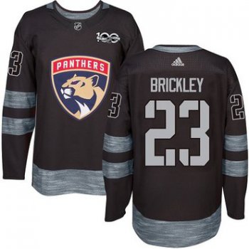 Adidas Panthers #23 Connor Brickley Black 1917-2017 100th Anniversary Stitched NHL Jersey