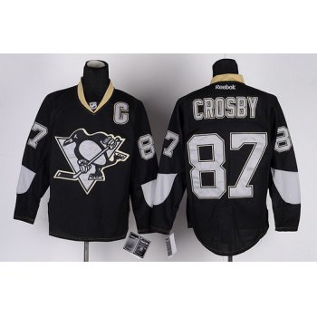 Pittsburgh Penguins #87 Sidney Crosby Black Ice Jersey