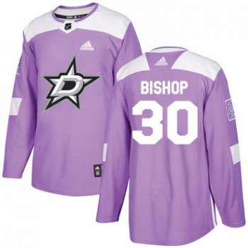Adidas Stars #30 Ben Bishop Purple Authentic Fights Cancer Stitched NHL Jersey