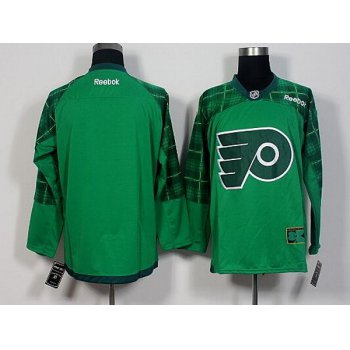 Men's Philadelphia Flyers Blank Green 2016 St. Patrick's Day Hockey Jersey