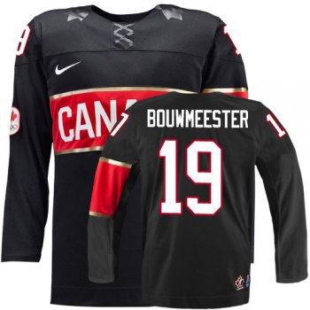 2014 Olympics Canada #19 Jay Bouwmeester Black Jersey