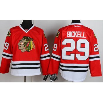 Chicago Blackhawks #29 Bryan Bickell Red Jersey