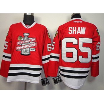 Chicago Blackhawks #65 Andrew Shaw 2013 Champions Commemorate Red Jersey