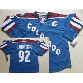 Colorado Avalanche #92 Gabriel Landeskog Blue Third Jersey