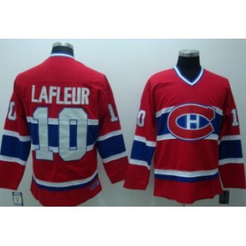 Montreal Canadiens #10 Guy Lafleur Red Throwback CCM Jersey