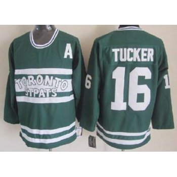 Toronto Maple Leafs #16 Darcy Tucker Green Throwback CCM Jersey