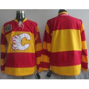 Calgary Flames Blank Red Third Jersey