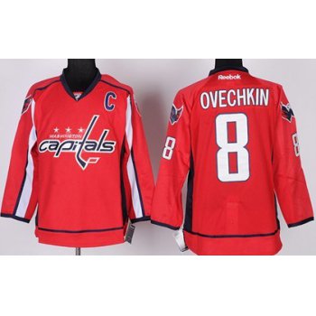 Washington Capitals #8 Alex Ovechkin Red Jersey