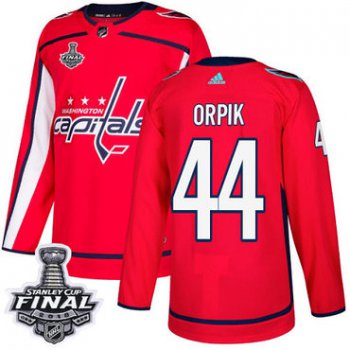 Adidas Capitals #44 Brooks Orpik Red Home Authentic 2018 Stanley Cup Final Stitched NHL Jersey