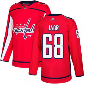 Adidas Capitals #68 Jaromir Jagr Red Home Authentic Stitched NHL Jersey