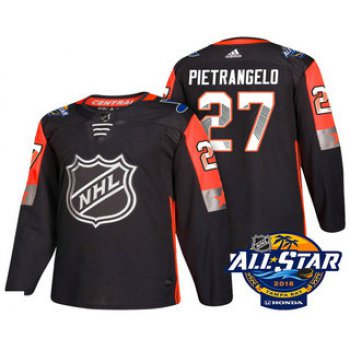 Men's St. Louis Blues #27 Alex Pietrangelo Black 2018 NHL All-Star Stitched Ice Hockey Jersey