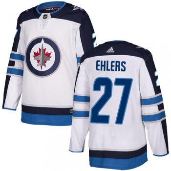 Adidas NHL Winnipeg Jets #27 Nikolaj Ehlers Away White Authentic Jersey