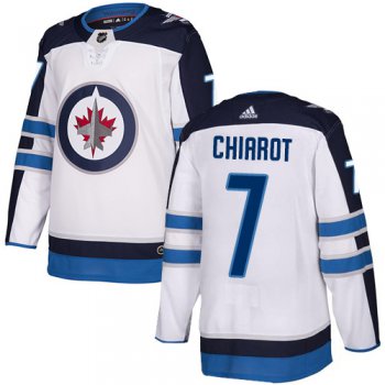 Adidas NHL Winnipeg Jets #7 Ben Chiarot Away White Authentic Jersey
