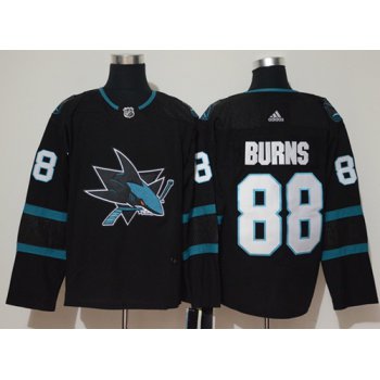 Adidas San Jose Sharks #88 Brent Burns Black Alternate Authentic Stitched NHL Jersey