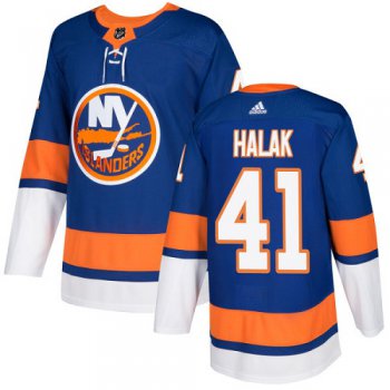 Adidas Islanders #41 Jaroslav Halak Royal Blue Home Authentic Stitched NHL Jersey