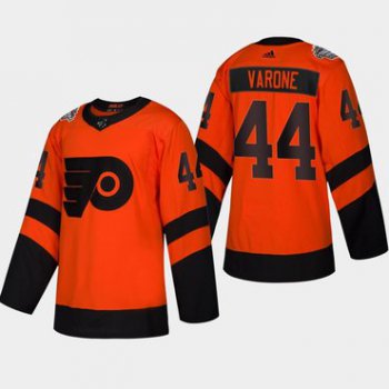 Men's #44 Phil Varone Flyers Coors Light 2019 Stadium Series Orange Authentic Jersey