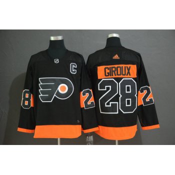 Men's Philadelphia Flyers #28 Claude Giroux Black Alternate Breakaway Player Adidas Jersey