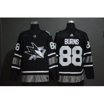 Men's San Jose Sharks 88 Brent Burns Black 2019 NHL All-Star Game Adidas Jersey