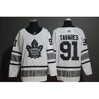Men's Toronto Maple Leafs 91 John Tavares White 2019 NHL All-Star Adidas Jersey