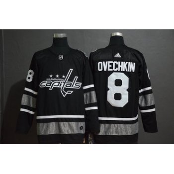 Men's Washington Capitales 8 Alexander Ovechkin Black 2019 NHL All-Star Game Adidas Jersey