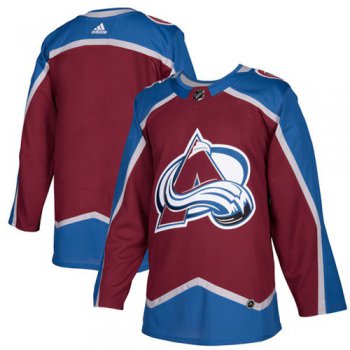 Adidas Avalanche Blank Burgundy Home Authentic Stitched NHL Jersey