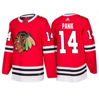Adidas Chicago Blackhawks #14 Richard Panik Red Home Authentic Stitched NHL Jersey