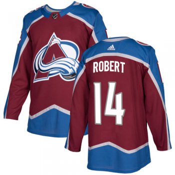 Adidas Colorado Avalanche #14 Rene Robert Burgundy Home Authentic Stitched NHL Jersey