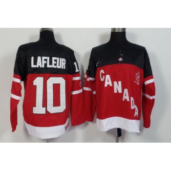 2014-15 Men's Team Canada #10 Guy Lafleur Retired Player Red 100TH Anniversary Jersey
