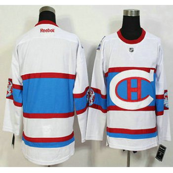 Montreal Canadiens Blank Reebok White 2016 Winter Classic Premier Jersey